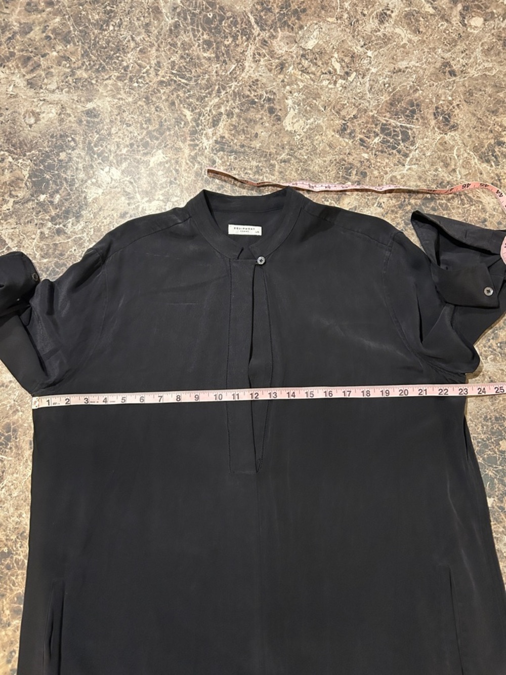 Equipment Femme 100% Silk Long Sleeve Midi Dress - Picture 8 of 9